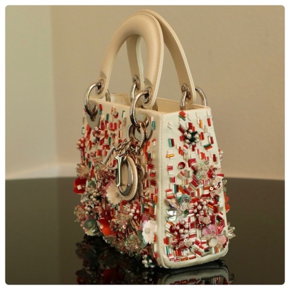 Christian Dior Embellished Satin Mini Lady Dior - Picture 7 of 15